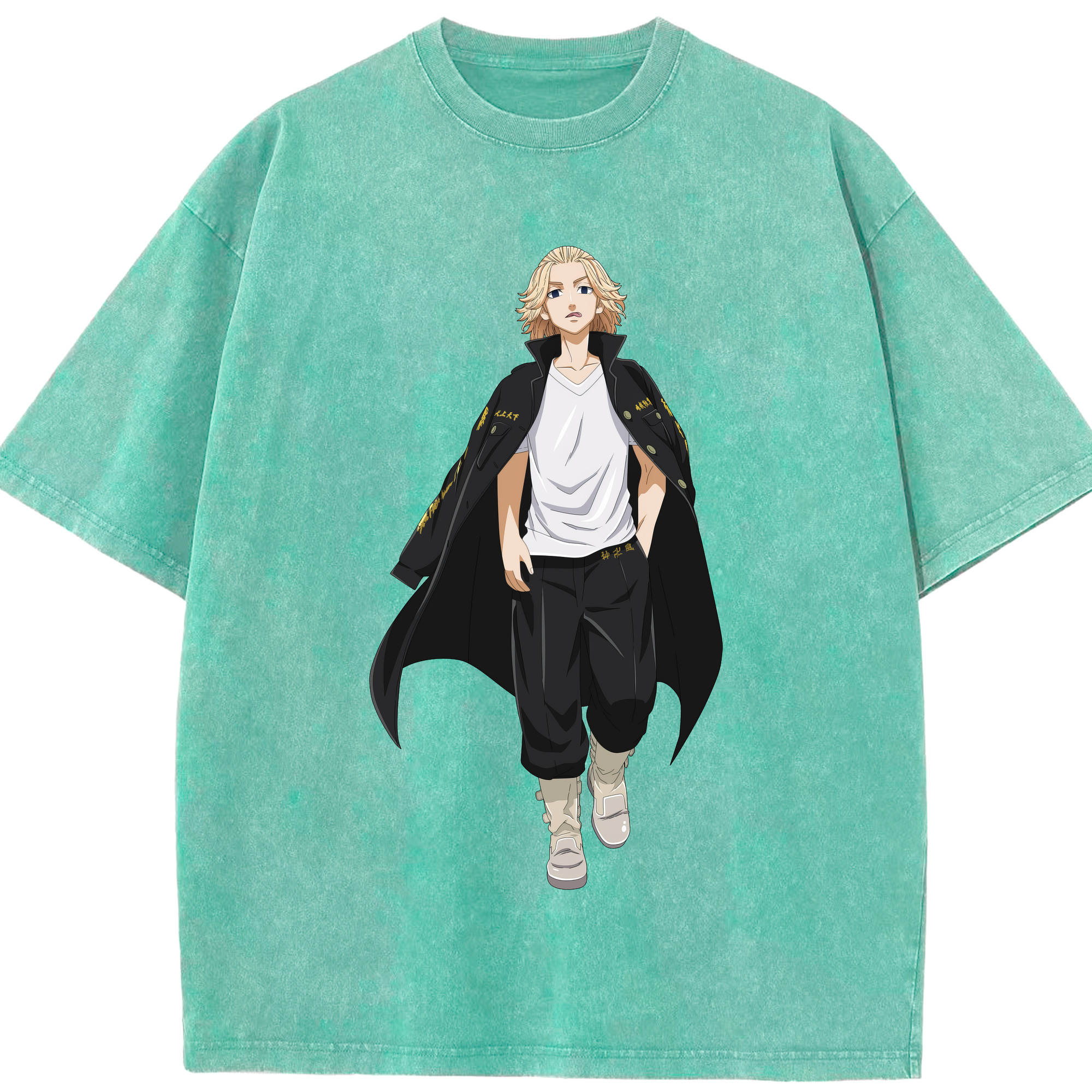 （画像用） 東京リベンジャーズ Tokyo Revengers 綿100% ヴィンテージ風 半袖Tシャツ（フロントプリント）